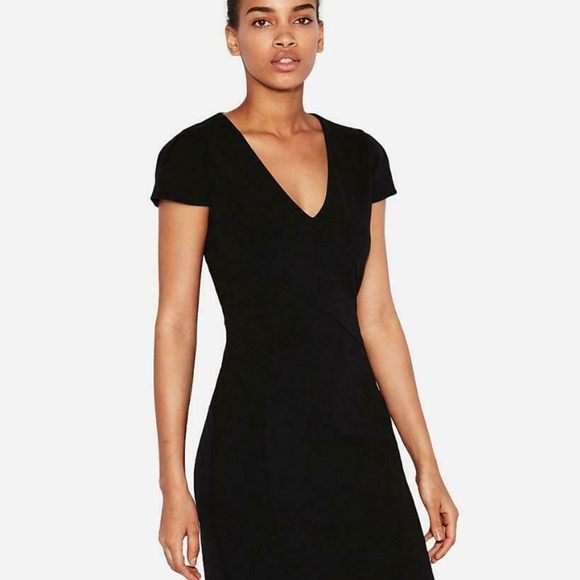 Express Dresses & Skirts - NWT  2019 Express tulip sleeve v-neck sheath dress